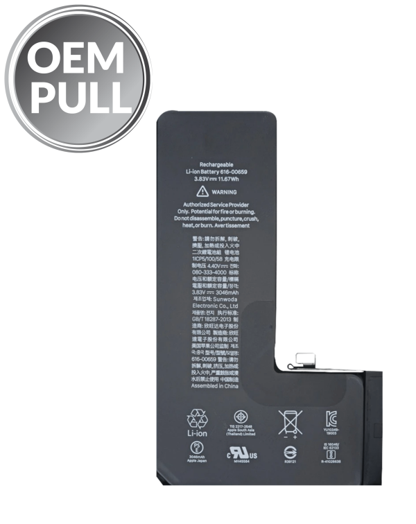 iPhone 11 Pro Replacement Battery (OEM Pull / SOH 85% & Above)