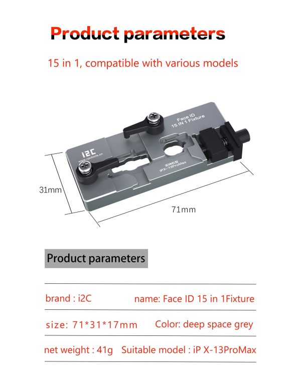 i2C The 3rd Gen Dot Matrix Maintenance Fixture iPhone X to 13 Pro Max (Upgraded Version)