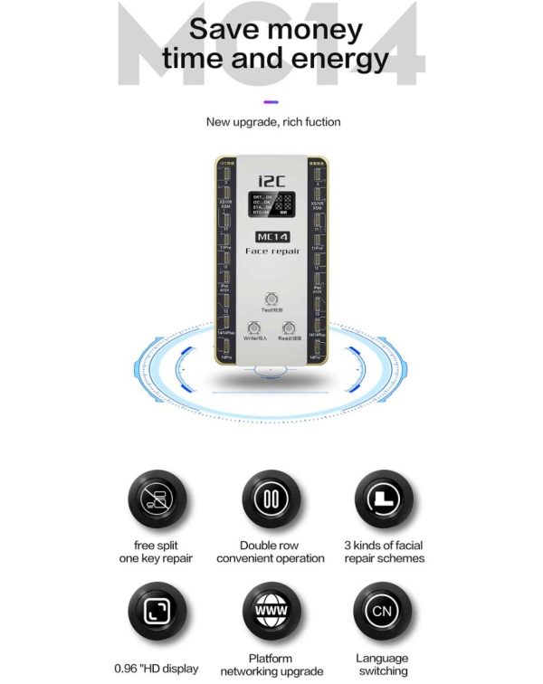 i2C FACE ID V8 Programmer Fixture for iPhone X to 14 Pro