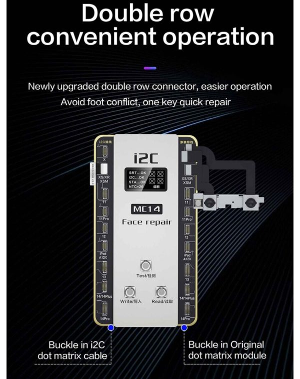 i2C FACE ID V8 Programmer Fixture for iPhone X to 14 Pro