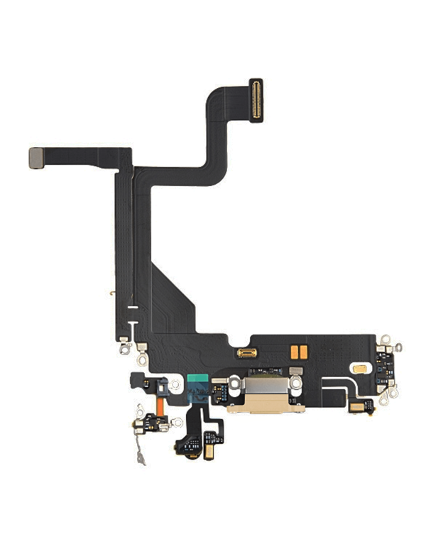 iPhone 13 Pro Charging Port Flex Cable (GOLD) (Premium)