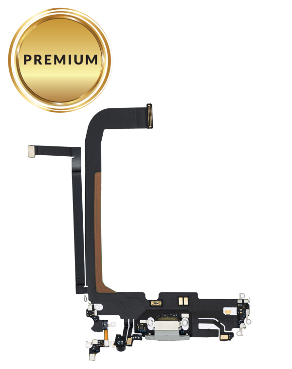 iPhone 13 Pro Max Charging Port Flex Cable (SILVER) (Premium)