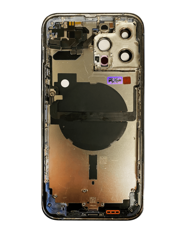 iPhone 13 Pro Max Back Housing Frame w/ Small Components Pre-Installed (NO LOGO) (BLUE)