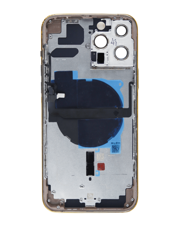 iPhone 13 Pro Back Housing Frame w/ Small Components Pre-Installed (NO LOGO) (GOLD)