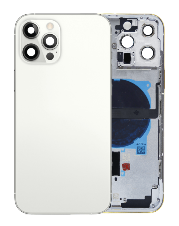 iPhone 13 Pro Back Housing Frame w/ Small Components Pre-Installed (NO LOGO) (WHITE)