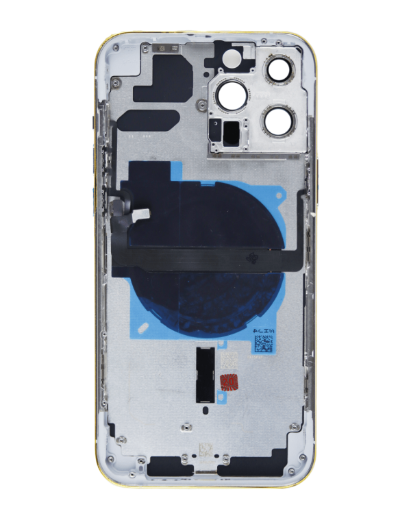 iPhone 13 Pro Back Housing Frame w/ Small Components Pre-Installed (NO LOGO) (WHITE)