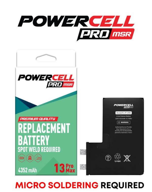 GatherStock MSR iPhone 13 Pro Replacement Battery (Micro Soldering Required) (4352 mAh)