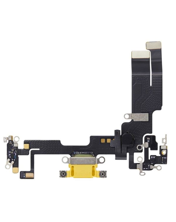 iPhone 14 Charging Port Flex Cable (YELLOW) (Aftermarket)