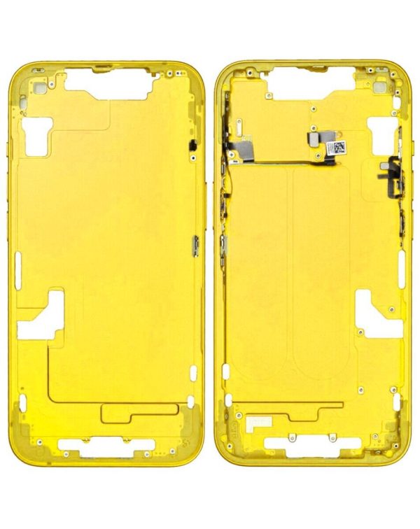 iPhone 14 Mid Frame w/Small Parts (YELLOW)