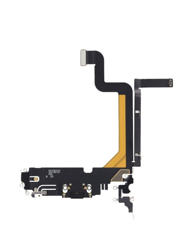 iPhone 14 Pro Max Charging Port Flex Cable (SPACE BLACK) (Aftermarket)