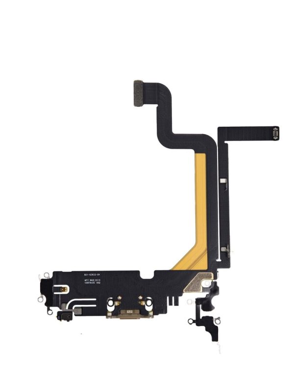 iPhone 14 Pro Max Charging Port Flex Cable (GOLD) (Premium)