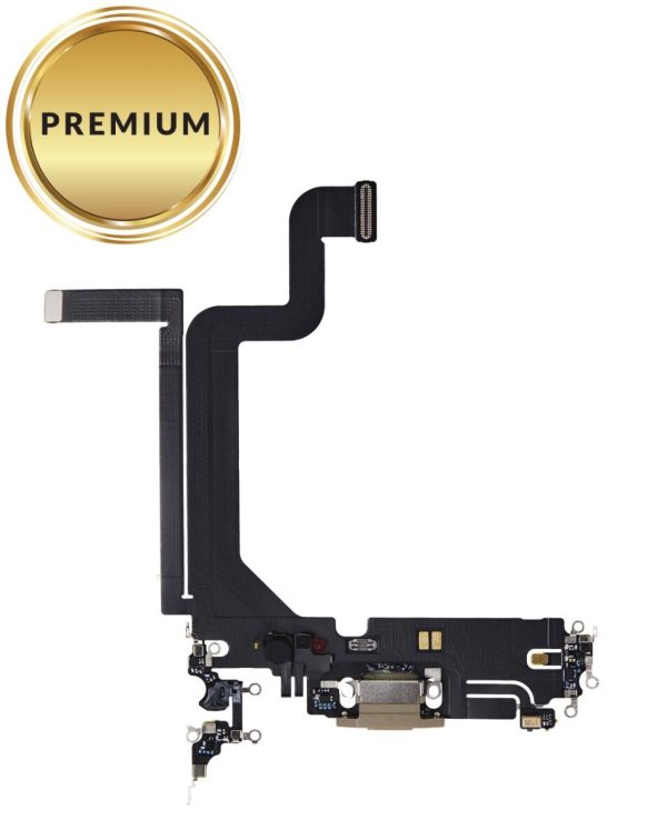 iPhone 14 Pro Charging Port Flex Cable (GOLD) (Premium)