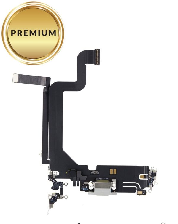 iPhone 14 Pro Max Charging Port Flex Cable (SILVER) (Premium)