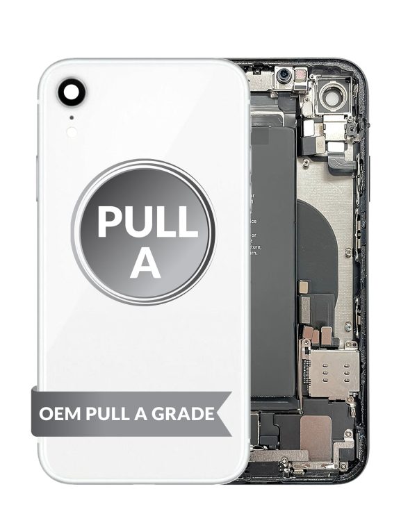 iPhone XR Back Housing w/ Small Parts & Battery (WHITE) (OEM Pull A Grade)