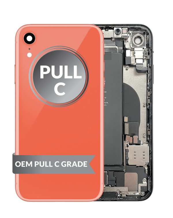 iPhone XR Back Housing w/ Small Parts & Battery (CORAL) (OEM Pull C Grade)