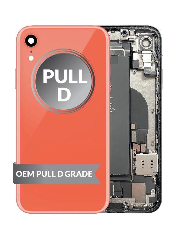 iPhone XR Back Housing w/ Small Parts & Battery (CORAL) (OEM Pull D Grade)