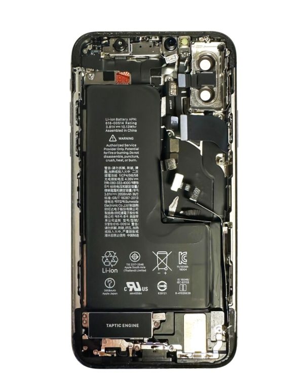 iPhone XS Back Housing w/ Small Parts & Battery (BLACK) (OEM Pull B Grade)