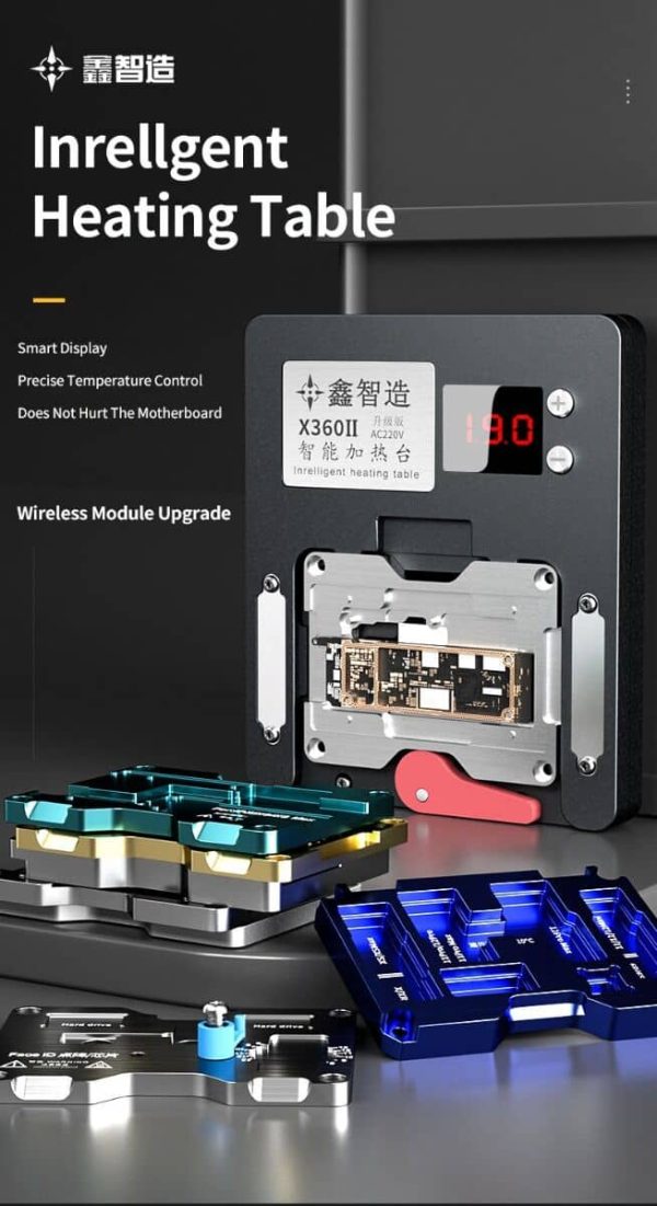 XinZhiZao X360 II Intelligent Pre Heating Motherboard Layered Welding Platform For iPhone X to 14 Pro Max