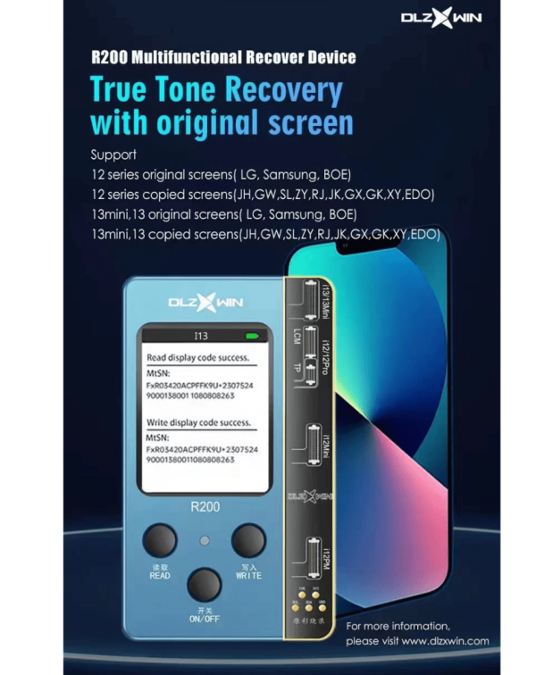 DLZ R200 Multifunctional True Tone Programmer for iPhone 7 to 13 (Not for 13 Pro / 13 Pro Max)