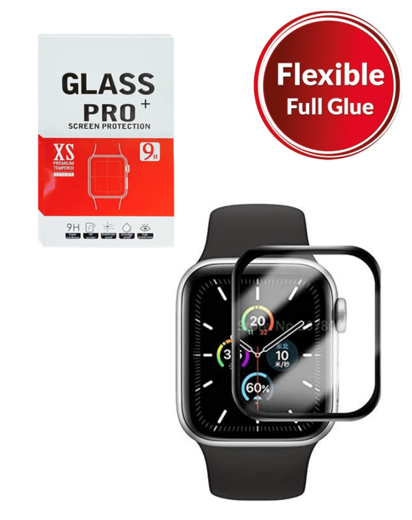 iWatch (45mm) Series 7 / Series 8 Flexible Full Glue Tempered Glass (3D Curve / 1 Piece)