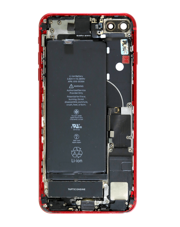 iPhone 8 Plus Back Housing w/ Small Parts & Battery (RED) (OEM Pull C Grade)