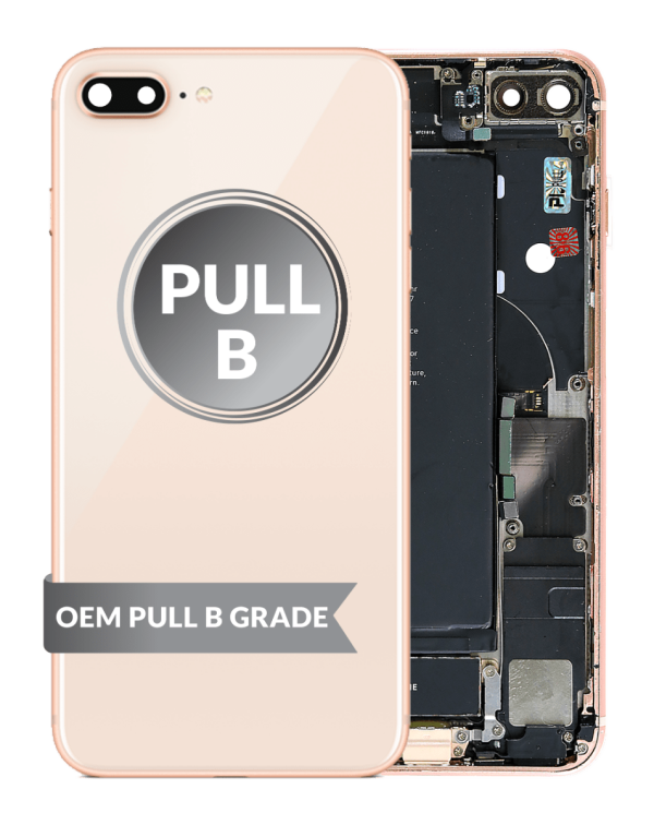 iPhone 8 Plus Back Housing w/ Small Parts & Battery (ROSE GOLD) (OEM Pull B Grade)