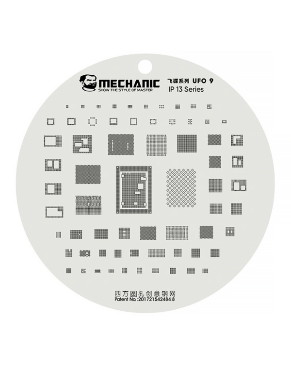 MECHANIC UFO 9 Series CPU BGA Reballing Planting Tin Plate For iPhone 13 Series