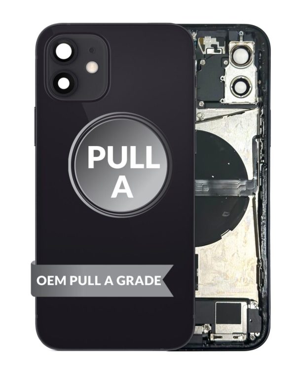 iPhone 12 Back Housing w/Small Parts (GRAPHITE) (OEM Pull A Grade)