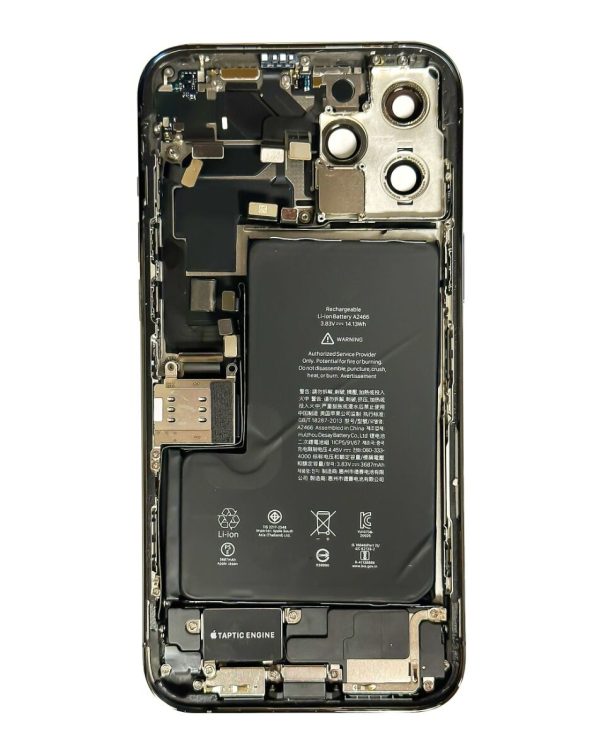 iPhone 12 Pro Max Back Housing w/Small Parts & Battery (GRAPHITE) (OEM Pull B Grade)