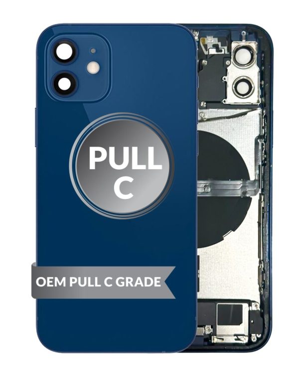 iPhone 12 Back Housing w/Small Parts (BLUE) (OEM Pull C Grade)