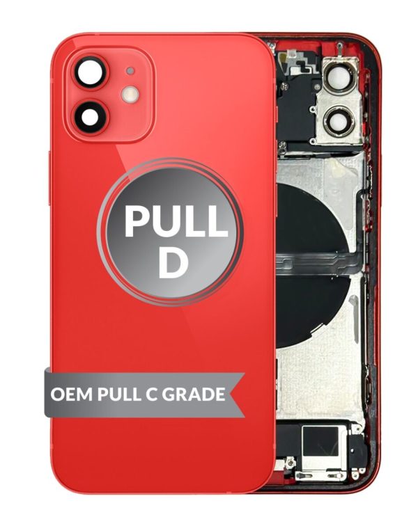 iPhone 12 Back Housing w/Small Parts (RED) (OEM Pull D Grade)