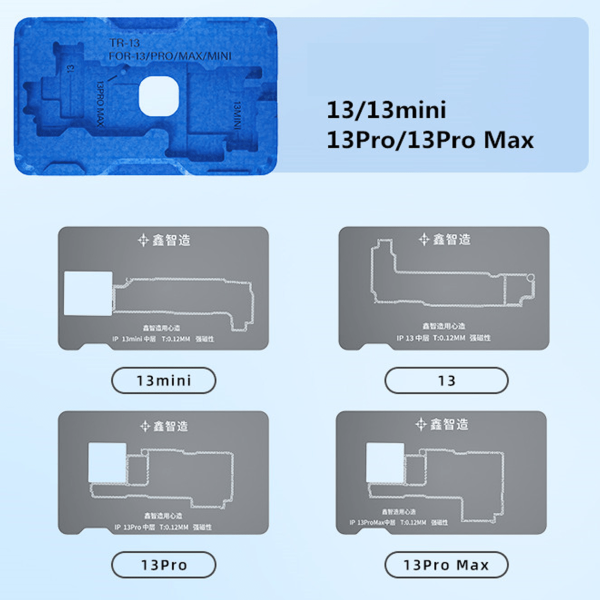 XinZhiZao TR 14IN1 Middle Layer Tin Planting Platform BGA Repair for iPhone X to 13