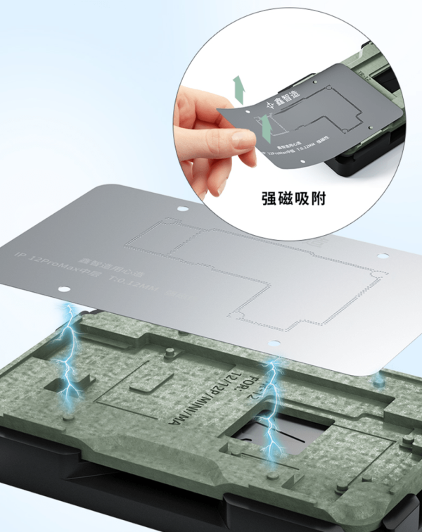 XinZhiZao TR 14IN1 Middle Layer Tin Planting Platform BGA Repair for iPhone X to 13