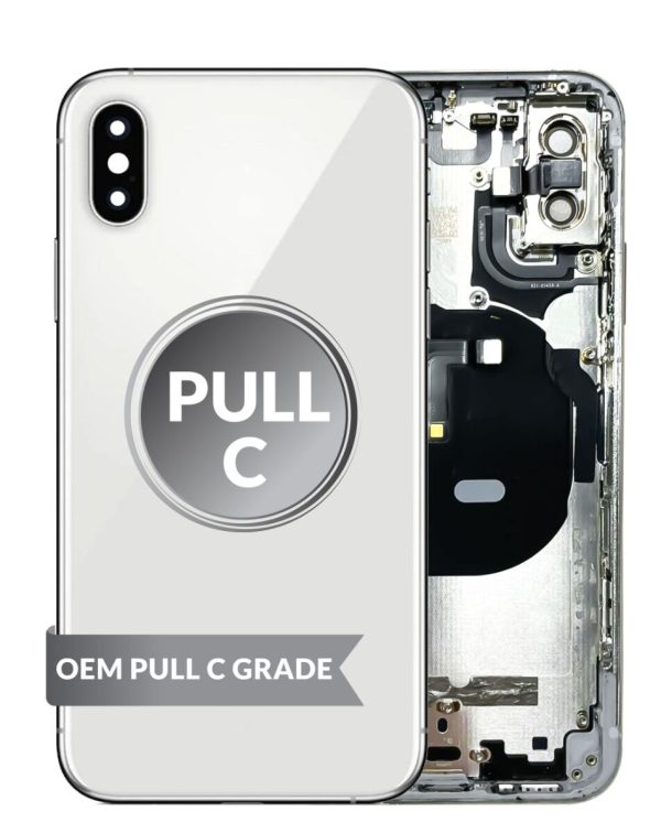 iPhone XS Back Housing w/ Small Parts (WHITE) (OEM Pull C Grade)