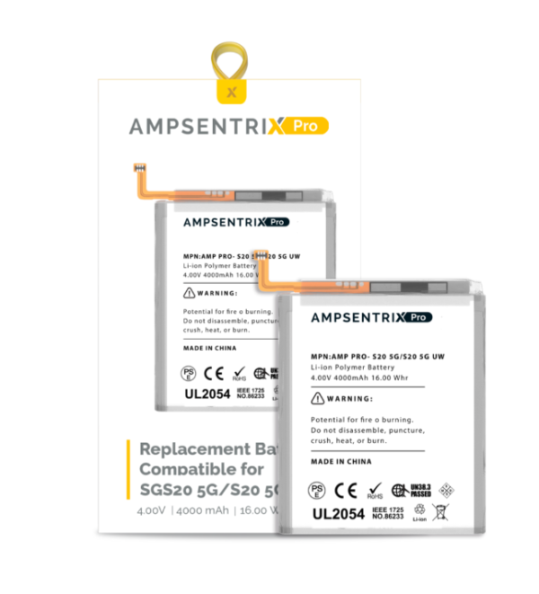 Replacement Battery Compatible For Samsung Galaxy S20 5G / S20 5G UW Verizon (AmpSentrix Pro)