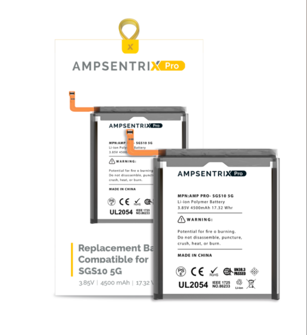 Replacement Battery Compatible For Samsung Galaxy S10 5G (AmpSentrix Pro)