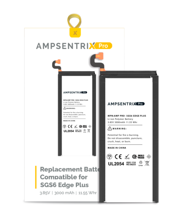 Replacement Battery Compatible For Samsung Galaxy S6 Edge Plus (AmpSentrix Pro)