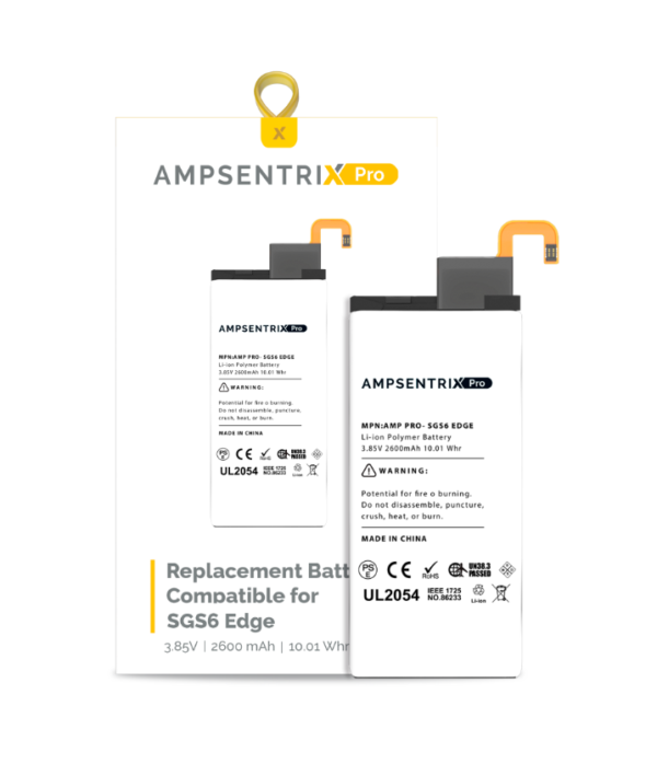 Replacement Battery Compatible For Samsung Galaxy S6 Edge (AmpSentrix Pro)