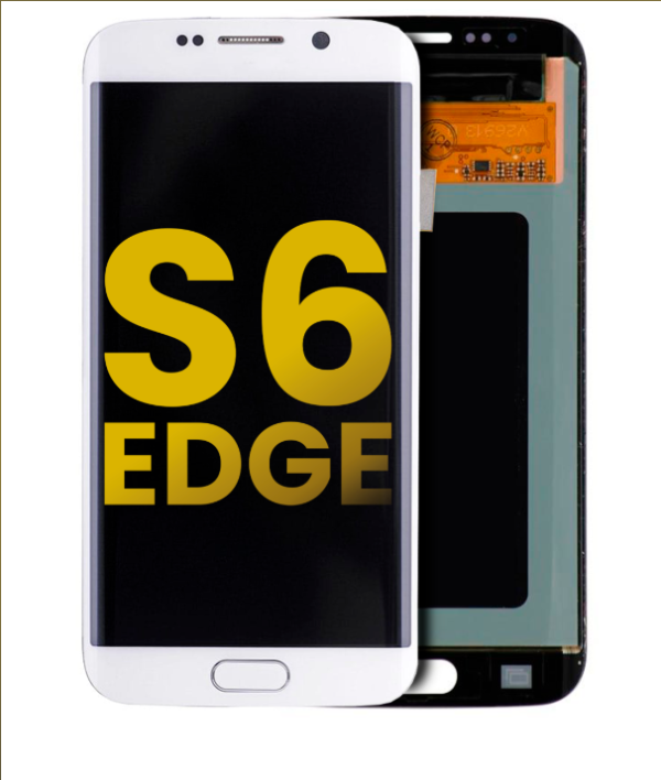 OLED Assembly Without Frame Compatible For Samsung Galaxy S6 Edge (Refurbished) (White Pearl)