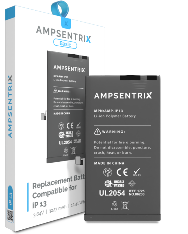 Replacement Battery Compatible For IPhone 13 (AmpSentrix Basic)