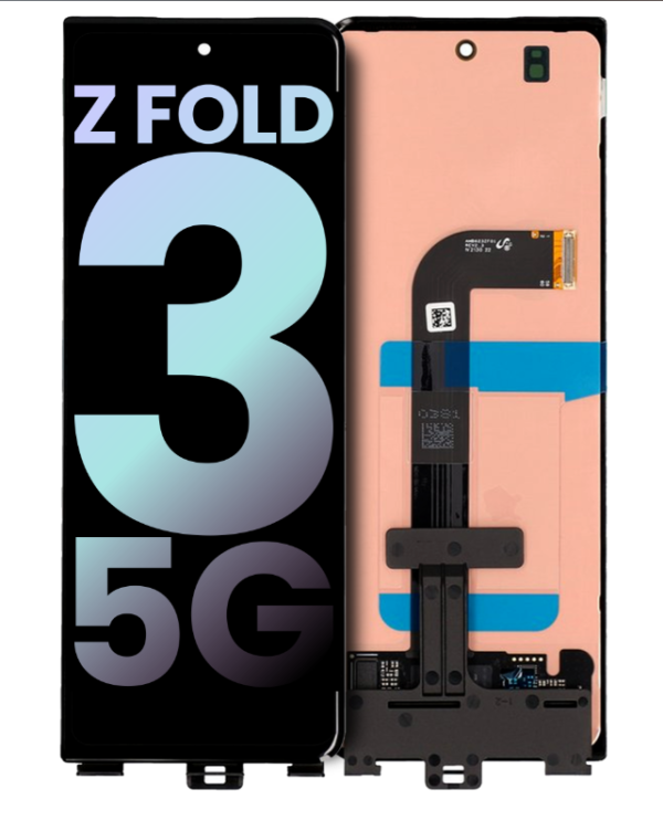 Outer OLED Assembly Without Frame Compatible For Samsung Galaxy Z Fold 3 5G (Used OEM Pull: Grade B/C) (All Colors)