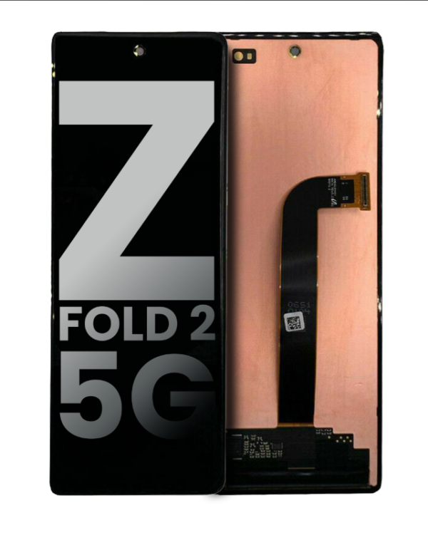 Outer OLED Assembly Without Frame Compatible For Samsung Galaxy Z Fold 2 5G (Used OEM Pull: Grade B/C) (All Colors)