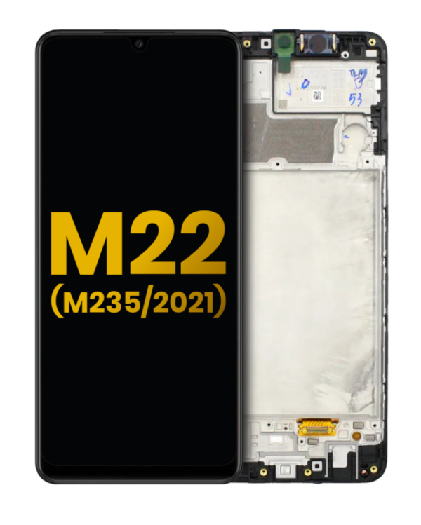 LCD Assembly With Frame Compatible For Samsung Galaxy M22 (M235 / 2021) (Service Pack) (All Colors)